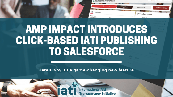 Amp Impact Introduces Click-based IATI Publishing to Salesforce