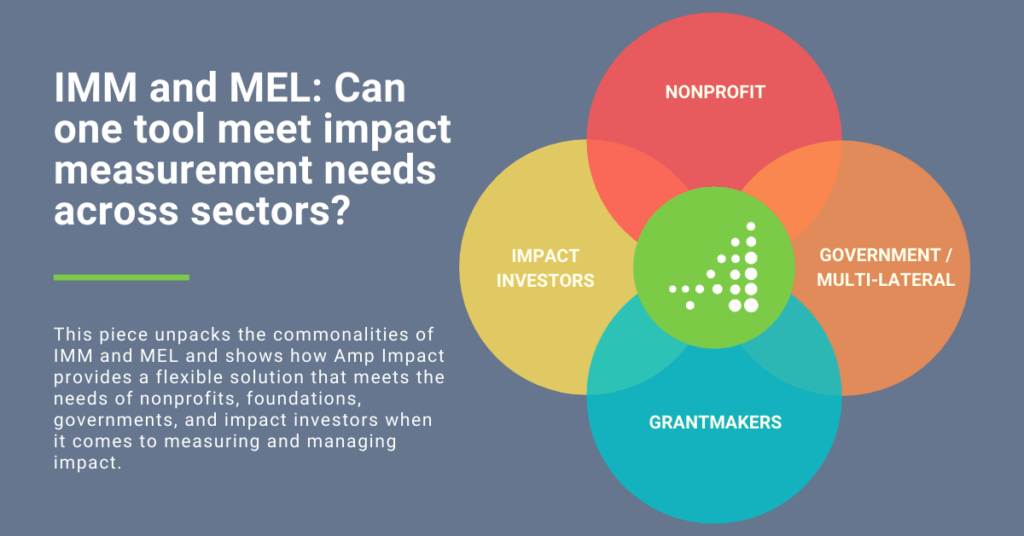 IMM and MEL: Can one tool meet impact measurement needs across sectors?