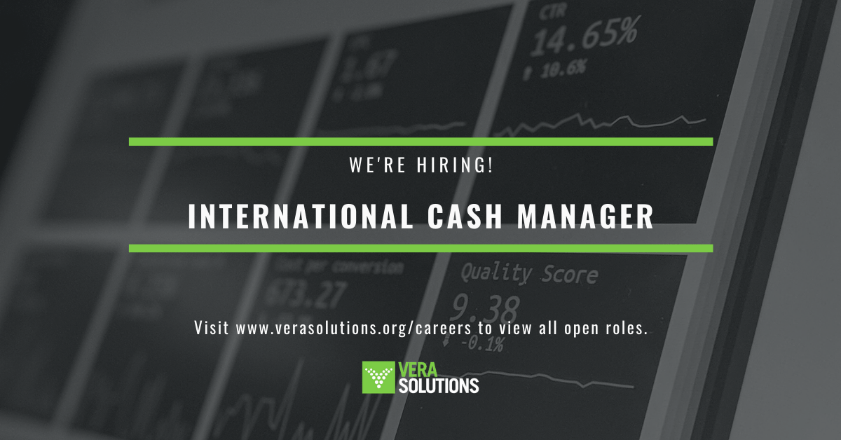 International Cash Manager | Vera Solutions Jobs