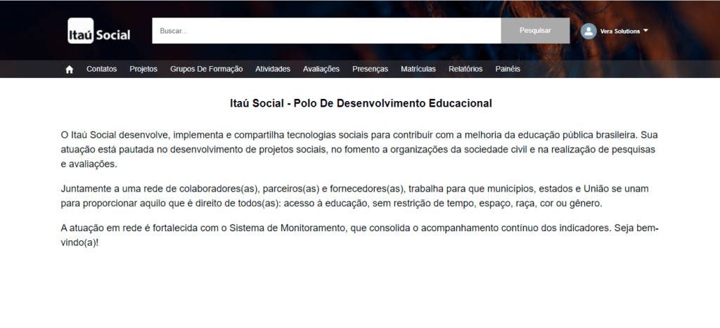Itaú Social | Monitoring & Evaluation System