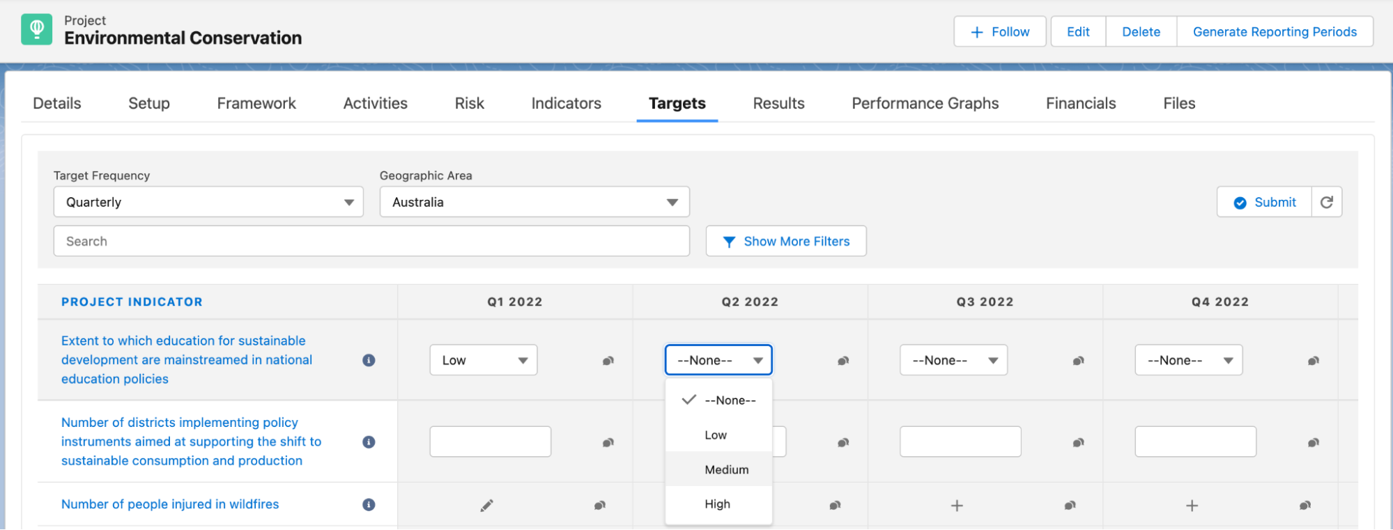 Picklist Indicators