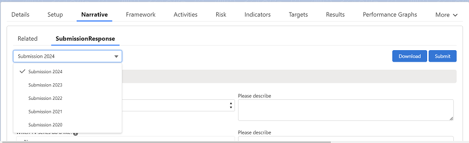 Toggle Between Multiple Submissions on a Parent Record